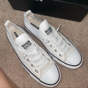 White Mesh Low Top Converse